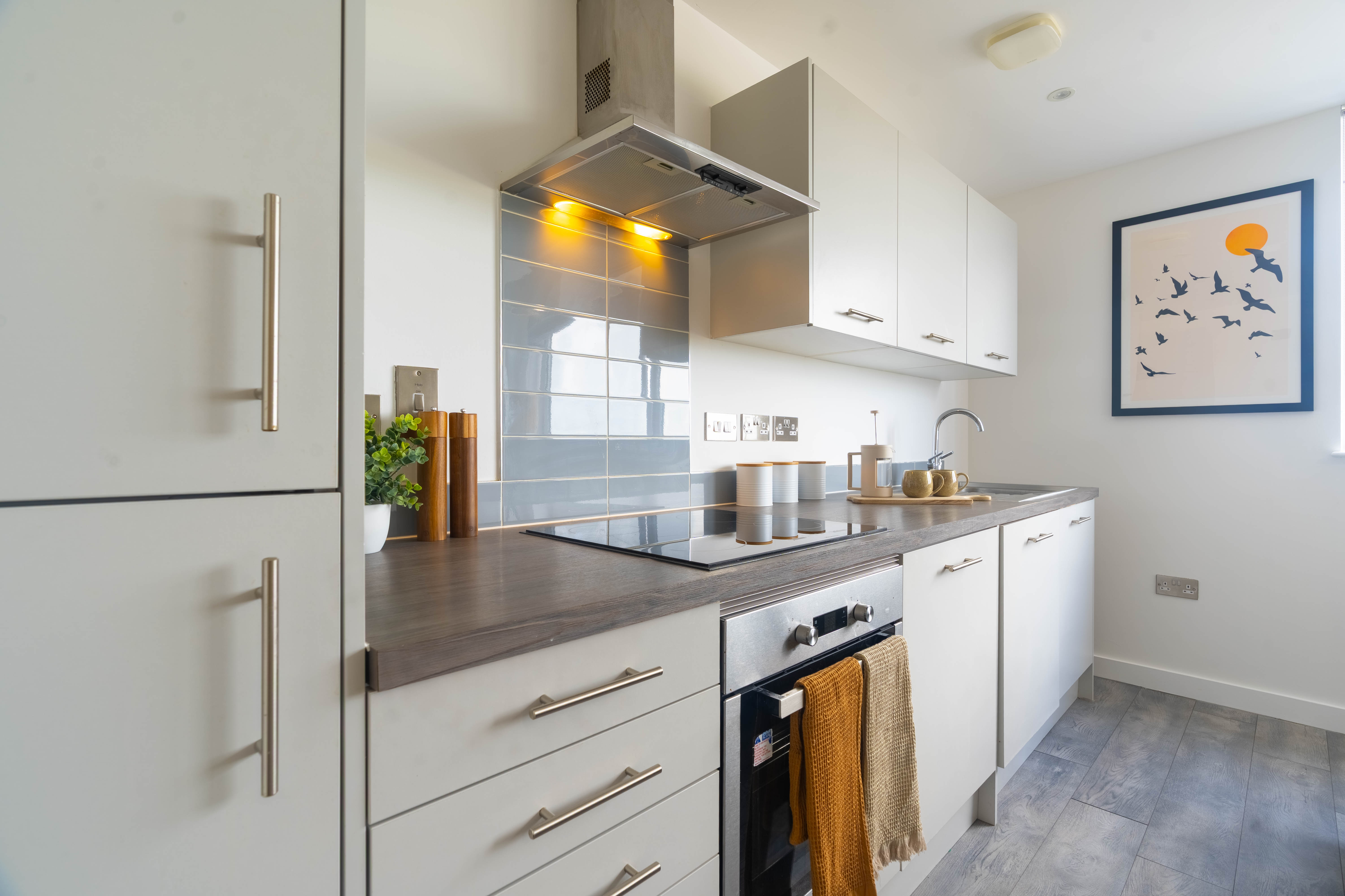 Equipoint apartment kitchen and dining area